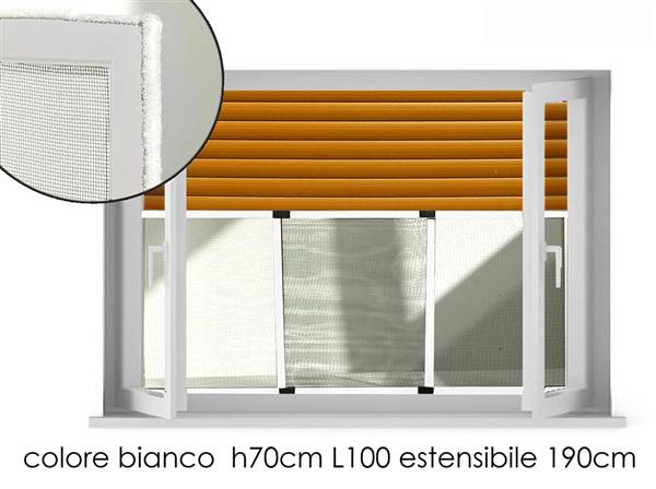 GT ZANZARIERA ALLUMINIO H70XL100-190CM 