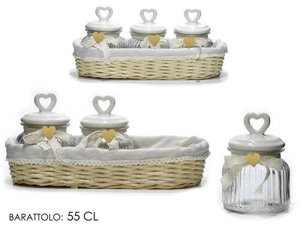 GT BARATTOLI 3PZ 55CL CON CESTINO 