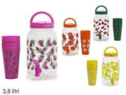 GT DISPENSER BEVANDE CON 4 BICCHIERI 