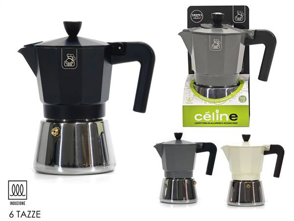 GT CAFFETTIERA 6 TAZZE INDUZIONE 