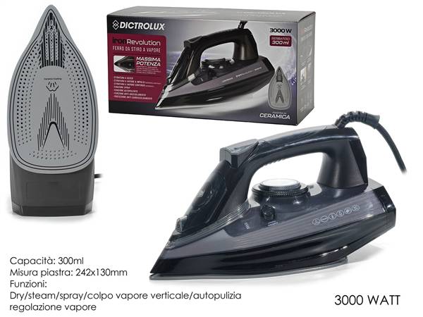 GT FERRO DA STIRO CERAMICA IRON 3000W 