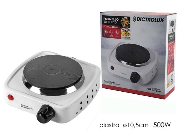GT FORNELLO ELETTRICO PIASTRA DICTROLUX 500W