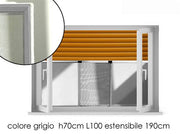 GT ZANZARIERA ALLUMINIO H70XL100-190CM 