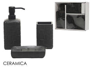 GT SET BAGNO 3PZ NERO MODELLO BOTTEGA 