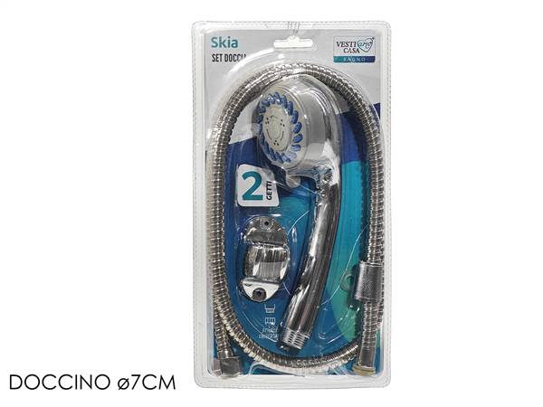 GT SOFFIONE DOCCIA 2 GETTI SKIA CROMATO