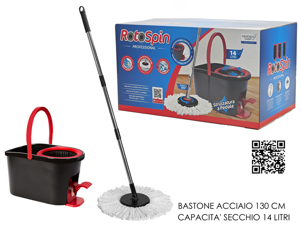 GT SECCHIO MOCIO PROFESSIONALE ROTOSPIN CON PEDALE