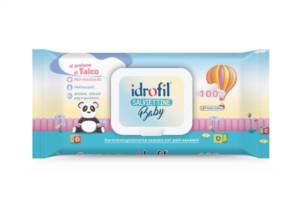 IDROFIL SALVIETTINE 100PZ TALCO 