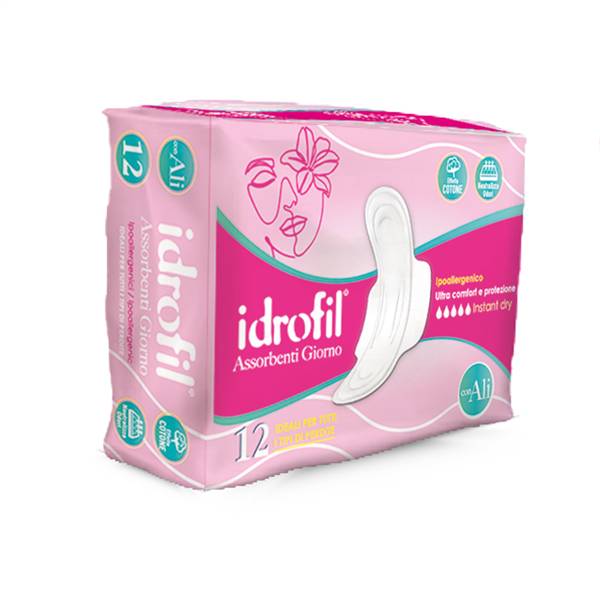 IDROFIL ASSORBENTI GIORNI CON ALI 12PZ 