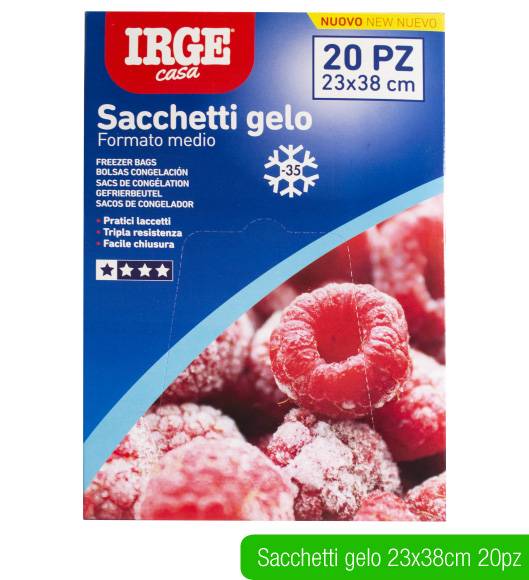 IRGE SACCHETTI GELO 23X38CM 20PZ 