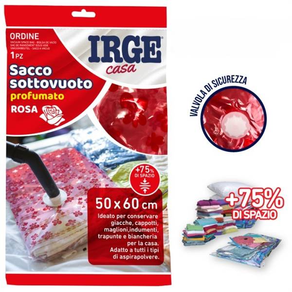 IRGE SACCO SOTTOVUOTO PROF. 50X60 ROSA 