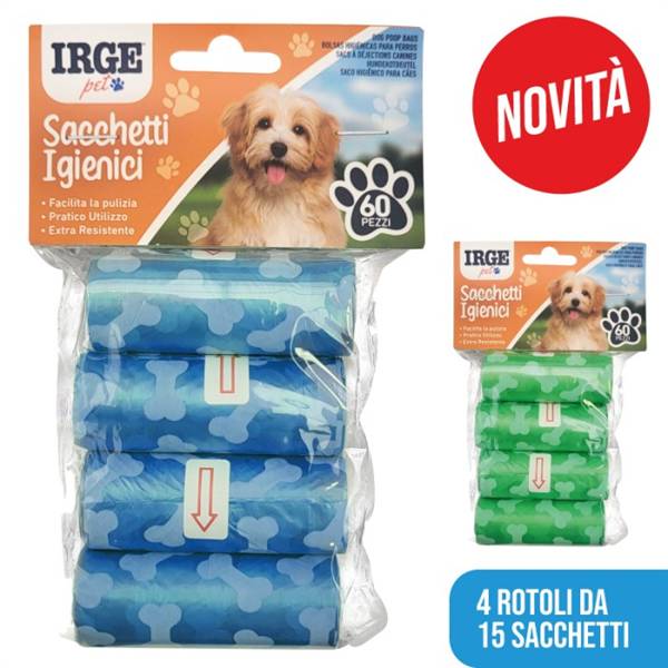 IRGE SACCHETTI IGIENICI PER CANI 4 ROTOL 