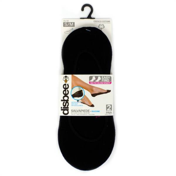 BTX SALVAPIEDE C/SILICONE 2PZ NERO S/M 