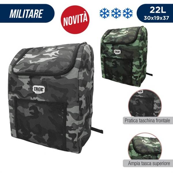 CARRERA ZAINO TERMICO MILITARE 22LT. 30X19X37