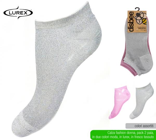 DISBEE CALZA DONNA CRYSTAL 2PZ TG 36-41 