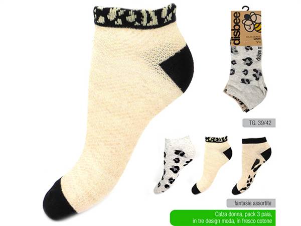 DISBEE CALZA DONNA LION 3PZ TG 39-42 