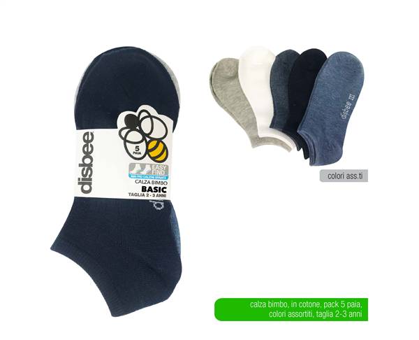 ATX MINICALZA BIMBO BASIC 2-3 ANNI 5PZ 