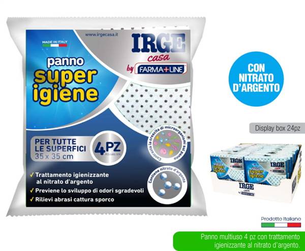 IRGE PANNO MULTIUSO SUPER IGIENE 4PZ 