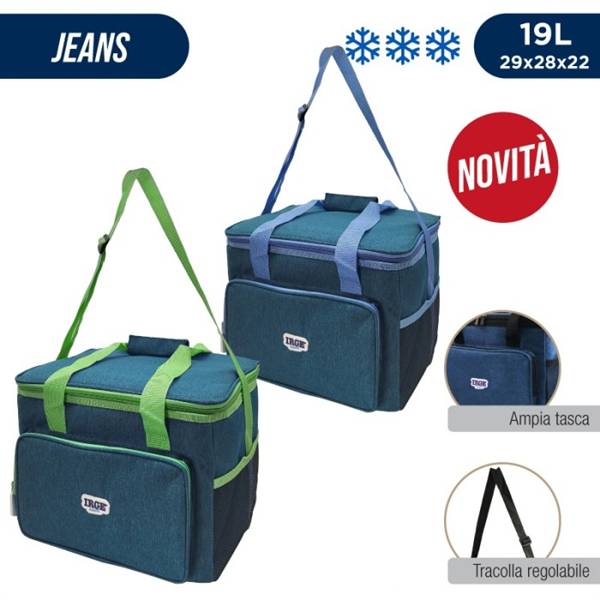CARRERA BORSA TERMICA 19LT JEANS 28X28X22 CM.