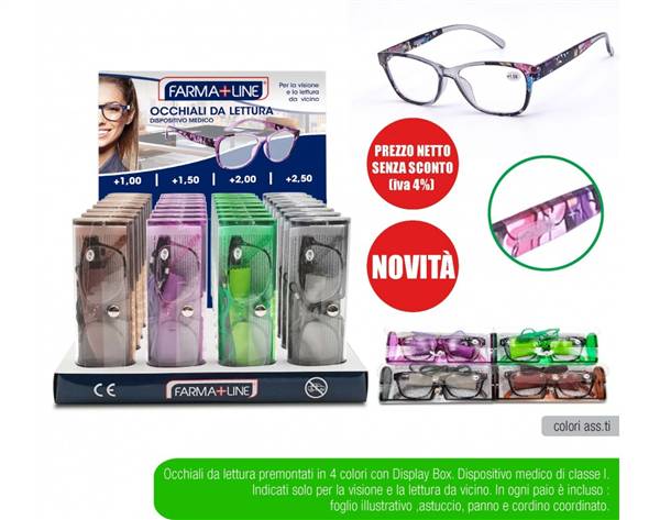 FARMALINE OCCHIALI LETTURA FUNNY +2.00 