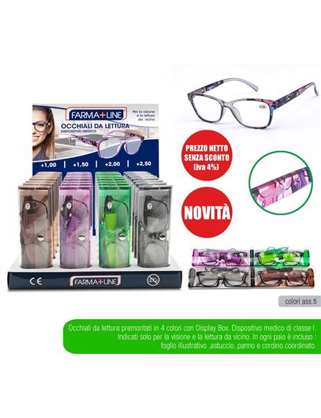 FARMALINE OCCHIALI LETTURA FLOWERS +2.50 