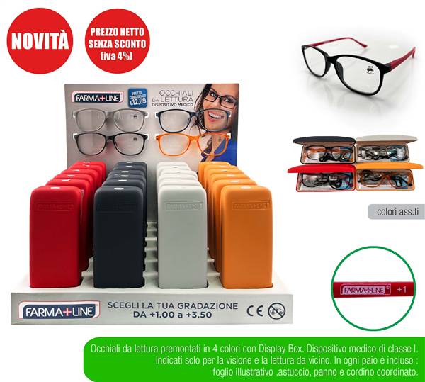 FARMALINE OCCHIALI LETTURA LUXE +1.00 