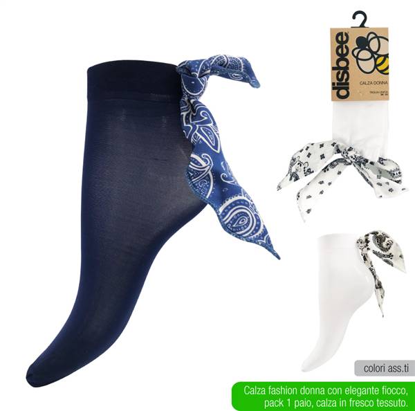 DISBEE CALZA DONNA FOULARD 1PZ TG 36-41 
