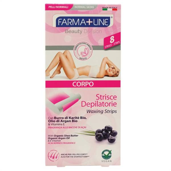 FARMALINE STRISCE DEPILATORIE CORPO 8PZ ARGAN
