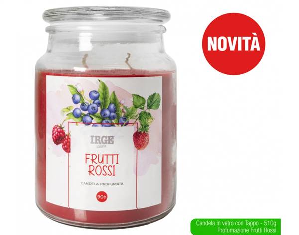 IRGE CANDELA 510GR FRUTTI ROSSI 