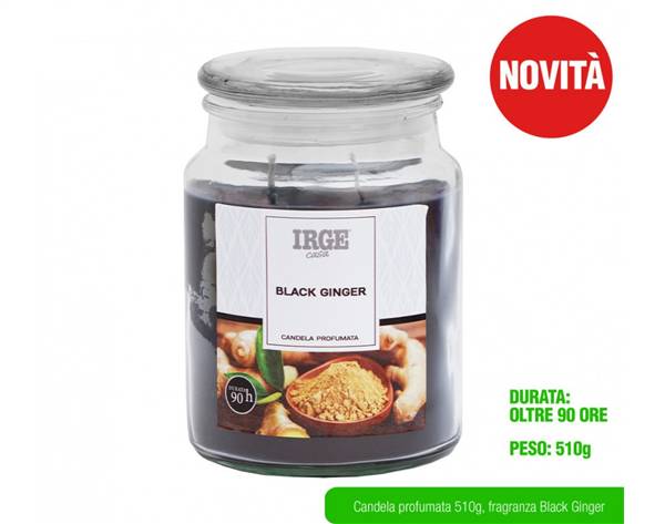 IRGE CANDELA 510GR BLACK GINGER 