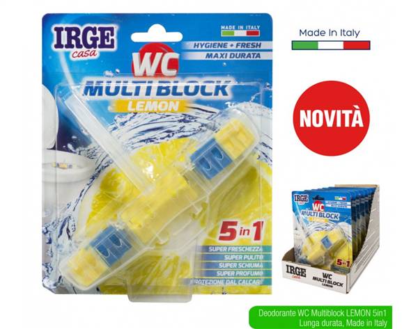 IRGE DEODORANTE WC MULTIBLOCK 5IN1 LEMON 
