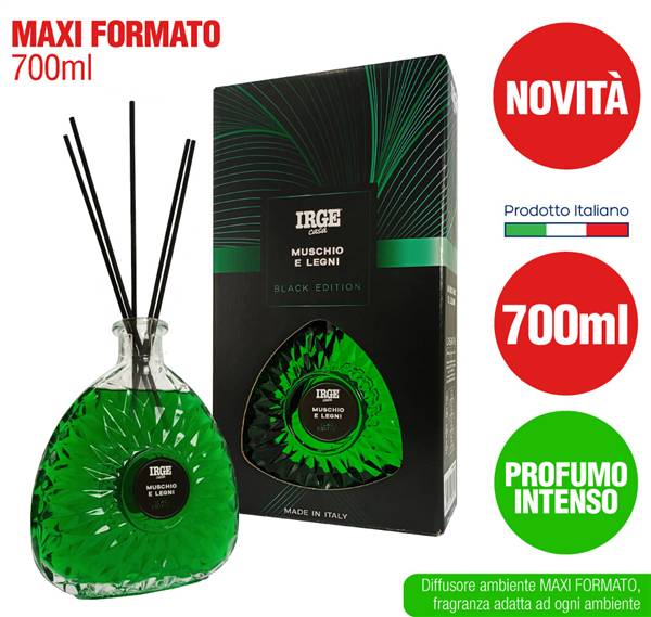 IRGE DIFFUSORE 700ML C/BAST MUSCHI E LEG 
