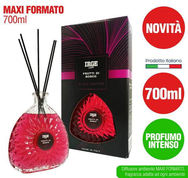 IRGE DIFFUSORE 700ML C/BAST FRUTTI DI BO 