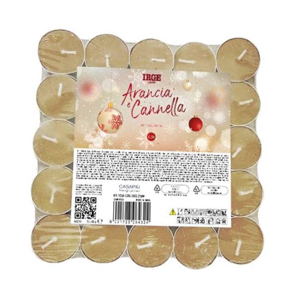 IRGE CANDELA 25 TEALIGHTS ARANCIA/CANNEL 