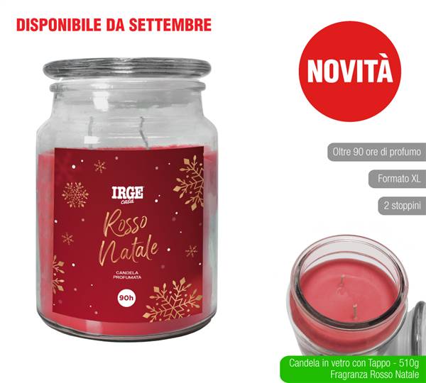 IRGE CANDELA 510GR ROSSO NATALE 