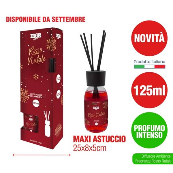 IRGE DIFFUSORE AMB 125ML ROSSO NATALE 