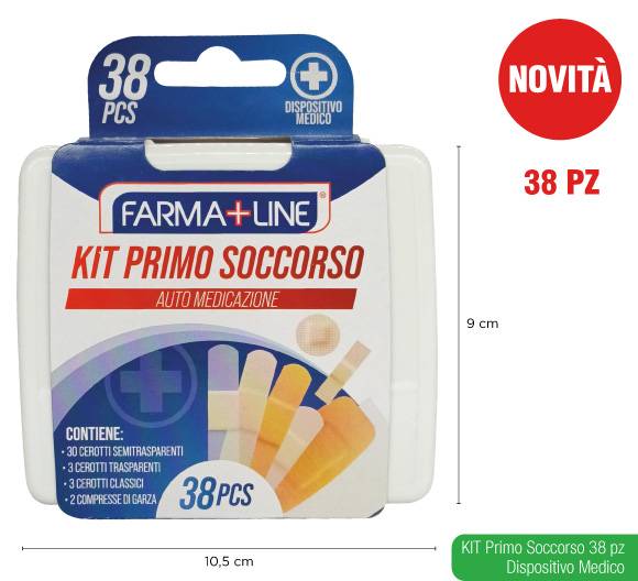 FARMALINE KIT PRIMO SOCCORSO 38PZ 
