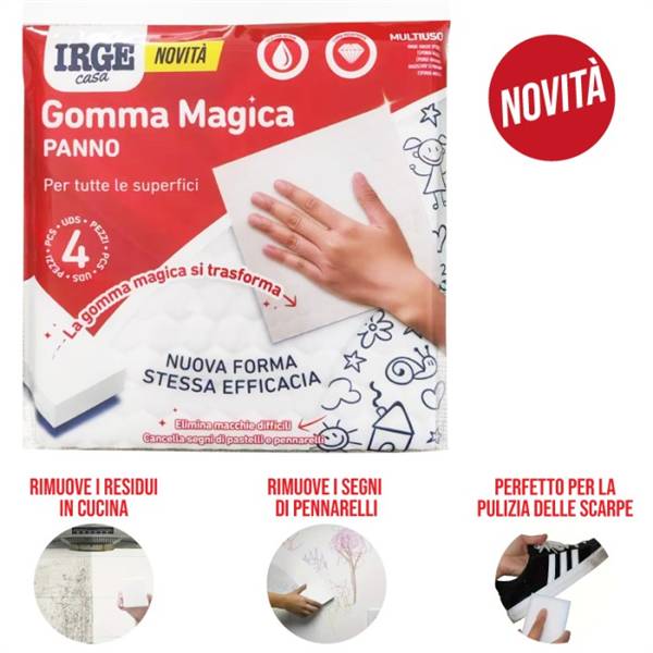 IRGE PANNO MAGICO 4PZ CM.18X18 