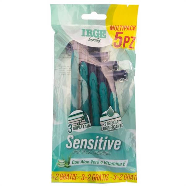 IRGE RASOIO SENSITIVE 3 LAME 5 PEZZI 