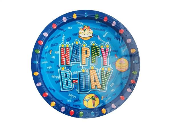 IRGE PIATTI DESSERT COMPLEANNO BIMBO 10P 