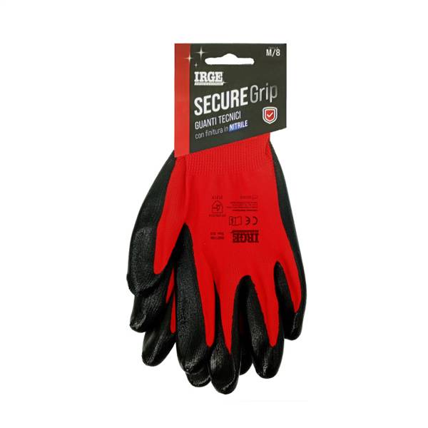 IRGE GUANTI TEC SECURE GRIP NITRILE M/8 