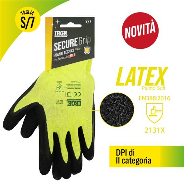 IRGE GUANTI TEC SECURE GRIP LATTICE S/7 