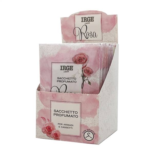 IRGE SACCHETTO PROFUMATO ROSA CON GANCIO