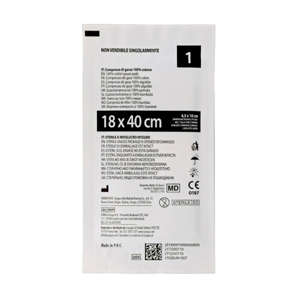 FARMALINE COMPRESSE GARZA COTONE 18X40 