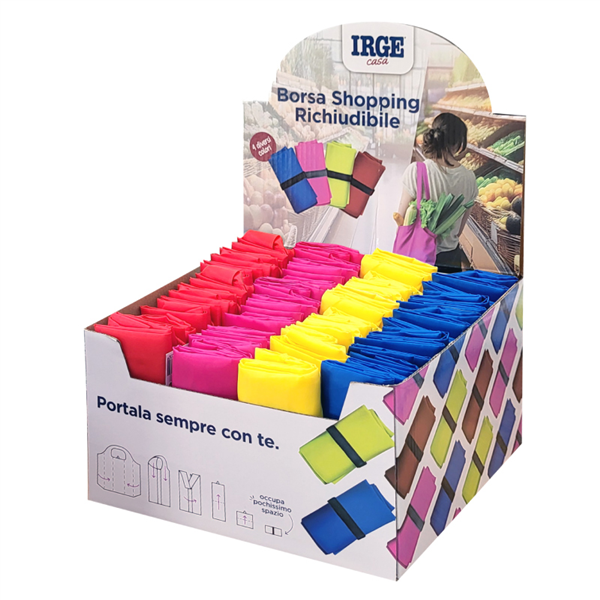 IRGE SHOPPER PIEGHEVOLE MONOCOLORE 38X60 