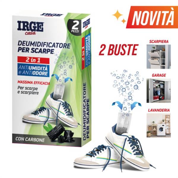 IRGE DEUMIDIFICATORE PER SCARPE 2PZ X 3G 