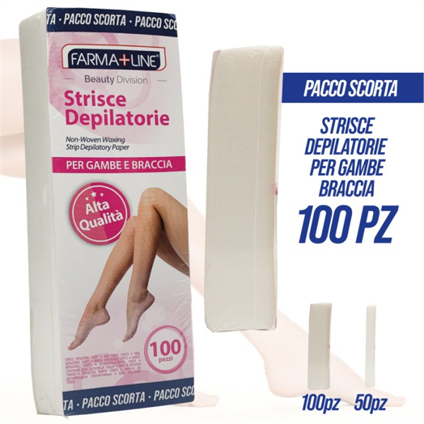 FARMALINE STRISCE DEPILATORIE 100PZ 