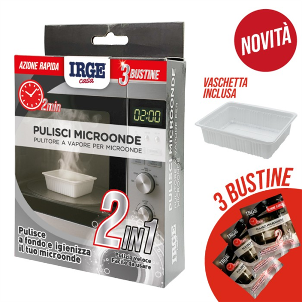 IRGE PULITORE A VAPORE MICROONDE 3X40ML