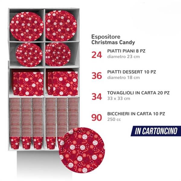 IRGE ESPOSITORE CHRISTMAS CANDY 184PZ 