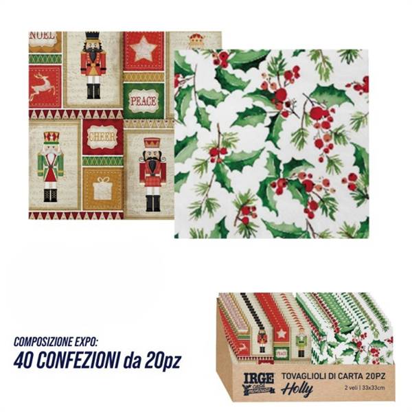 IRGE ESPOSITORE TOVAGLIOLI 40PZ HOLLY 