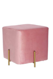 STAR POUF VELLUTO ALIN ROSA CM.44X44 